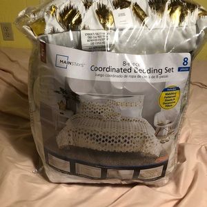 Gold 8 Piece Bed Set